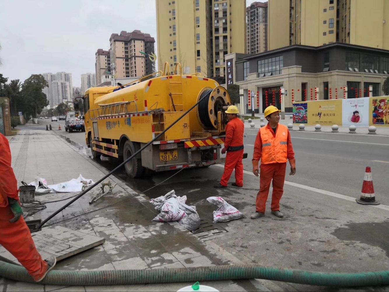 彭水排污管道清淤-管道清洗